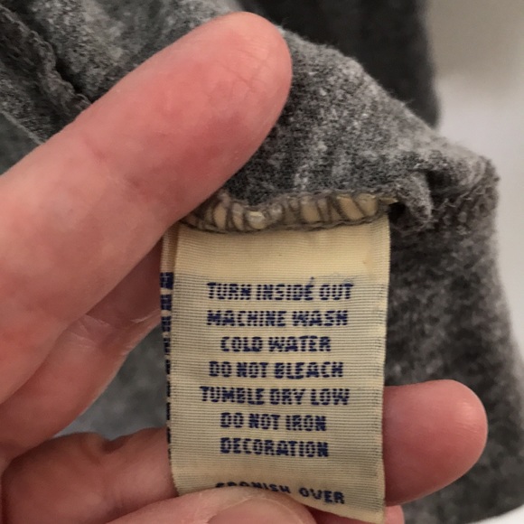 LIGHTWEIGHT GREY SWEATSHIRT SOFT T-SHIRT MATERIAL - Picture 4 of 4